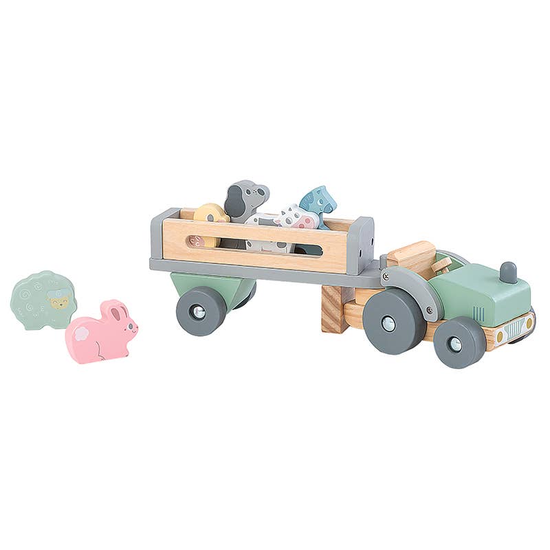 Tractor with Trailer and Animals