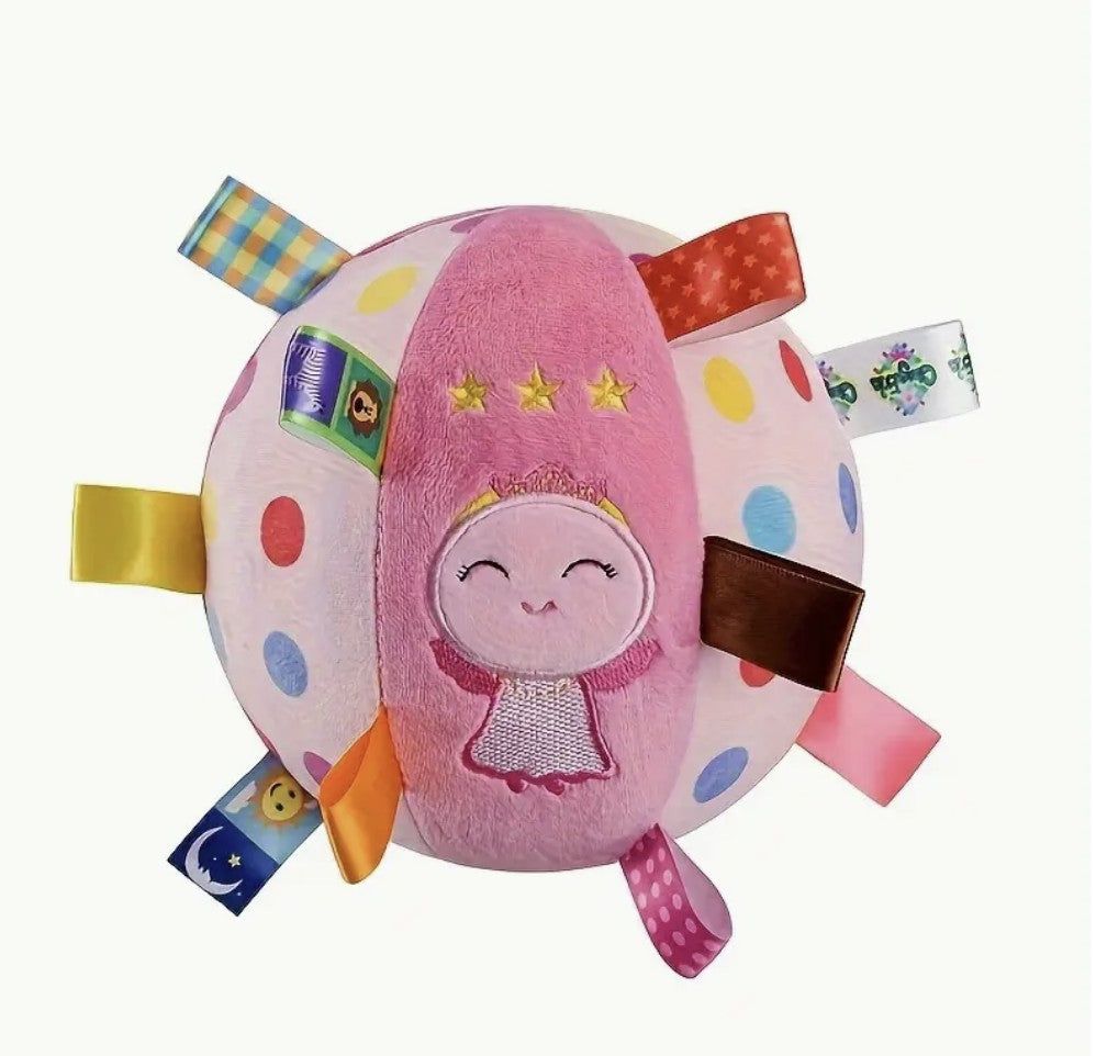 Snuggle & Shake Sensory Tag Ball with Rattle