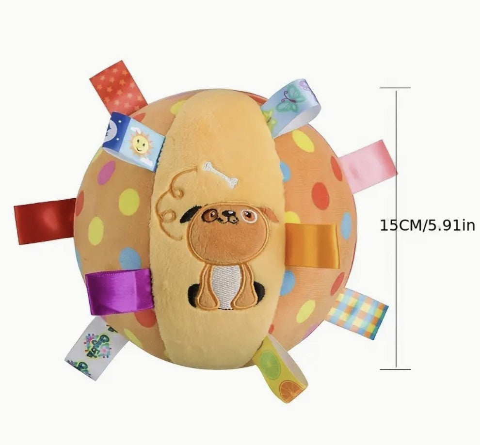 Snuggle & Shake Sensory Tag Ball with Rattle