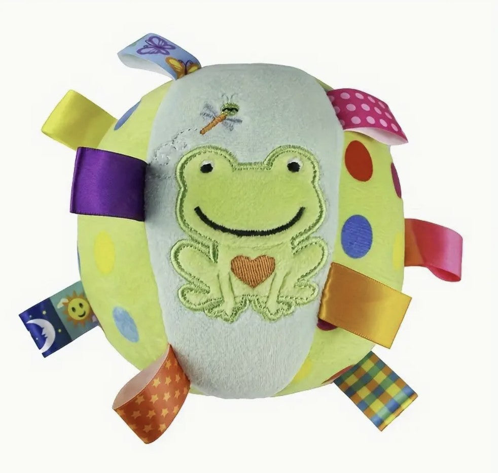 Snuggle & Shake Sensory Tag Ball with Rattle