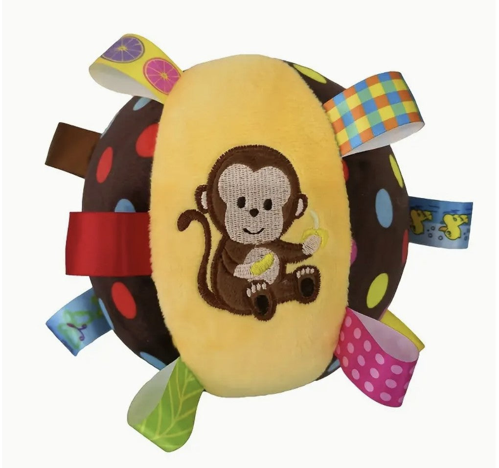 Snuggle & Shake Sensory Tag Ball with Rattle