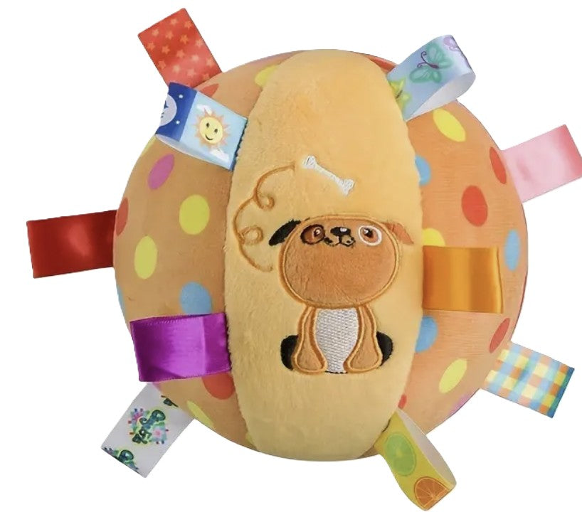 Snuggle & Shake Sensory Tag Ball with Rattle