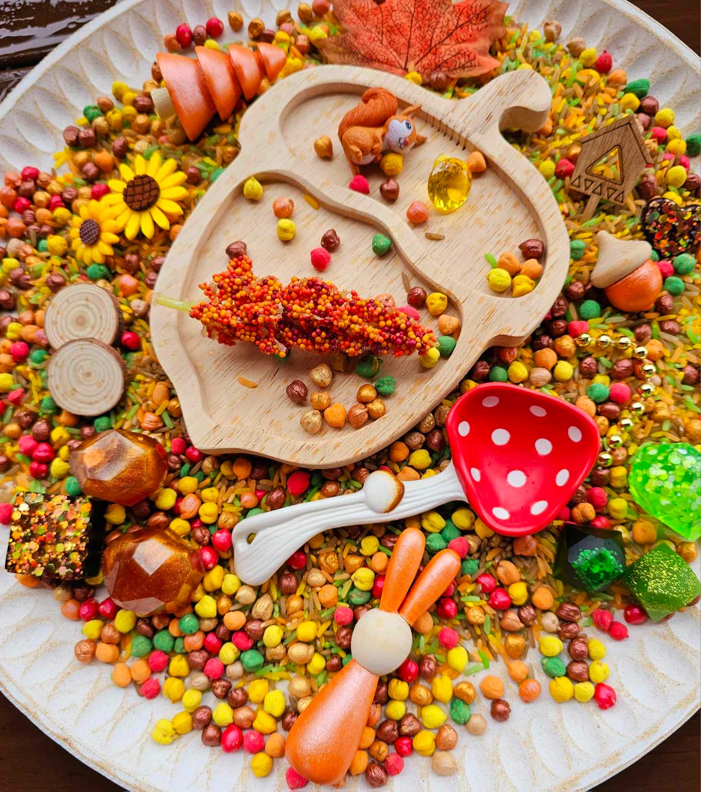Acorn Wooden Play Tray