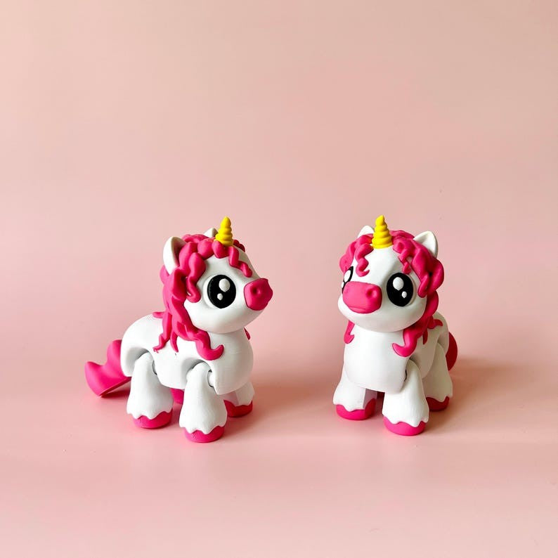 Pink & White Unicorn