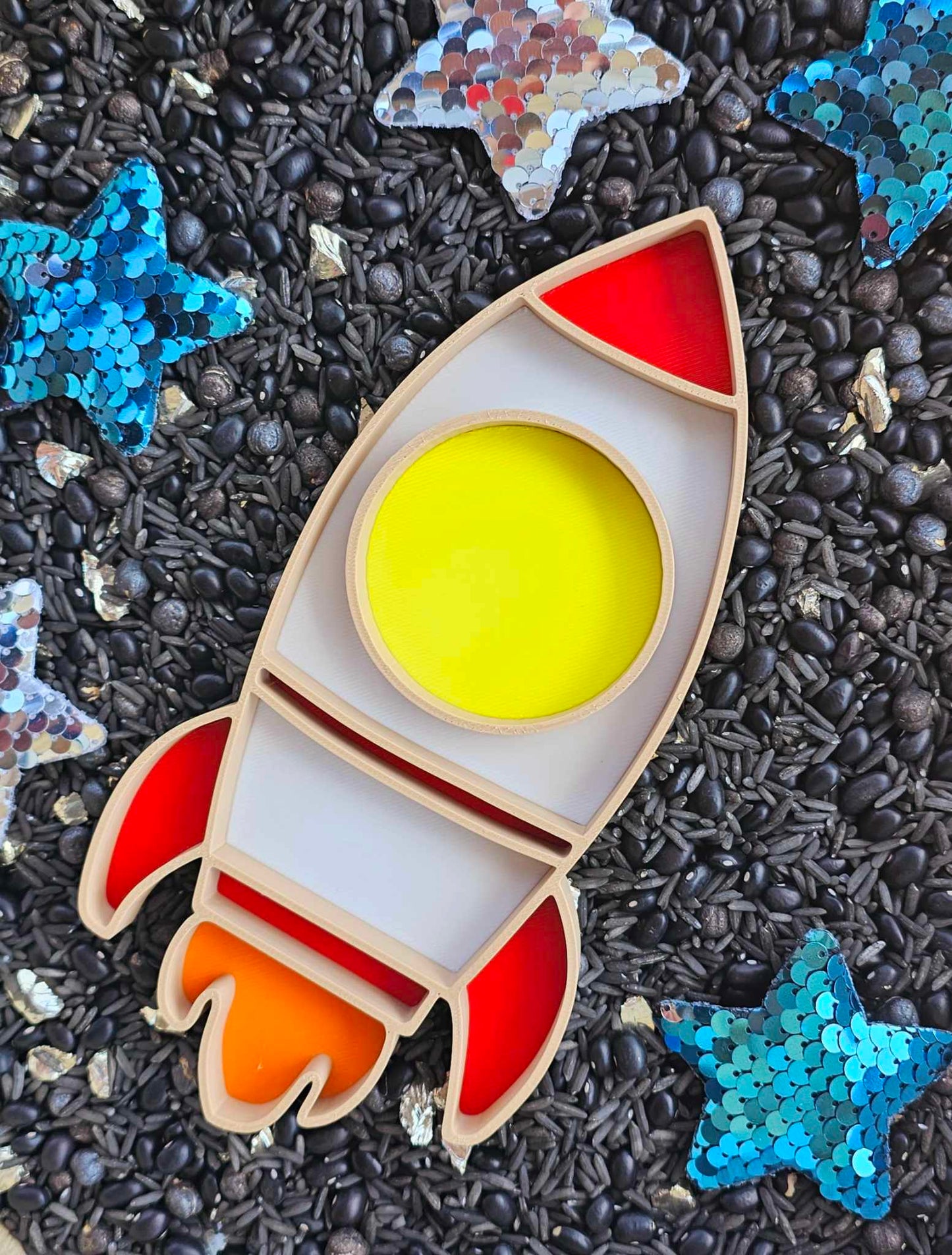 Space Rocket Eco Play Tray