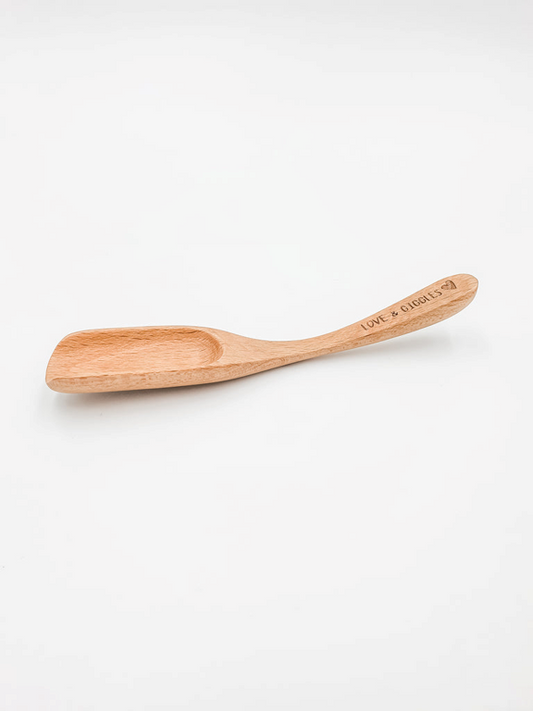 Long Handle Wooden Scoop